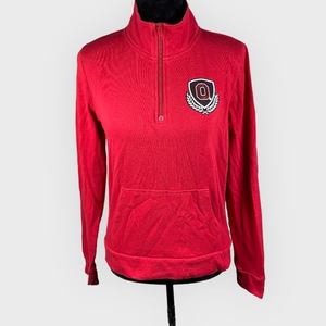 PINK‎ Victoria’s Secret red Ohio State Buckeyes zippered pullover sweatshirt S